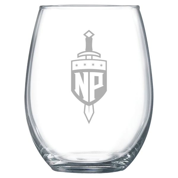 North Park University Polar Camel 15 oz. Stemless Wine Glass