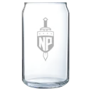 North Park University Polar Camel 16 oz. Can Glass