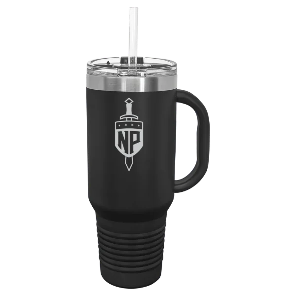 North Park University Polar Camel 40 oz. Travel Mug with Snap Lid & Straw