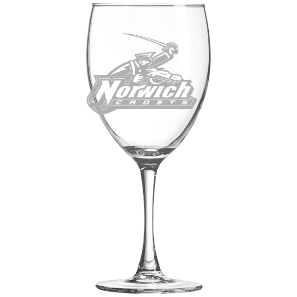 Norwich University Polar Camel 10 1/2 oz. Wine Glass