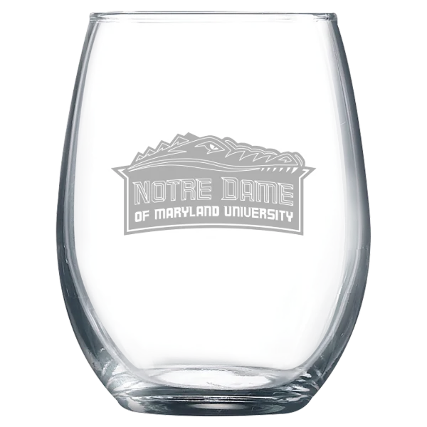 Notre Dame of Maryland University Polar Camel 9 oz. Stemless Wine Glass