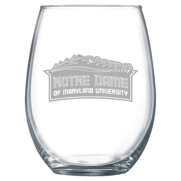 Notre Dame of Maryland University Polar Camel 15 oz. Stemless Wine Glass
