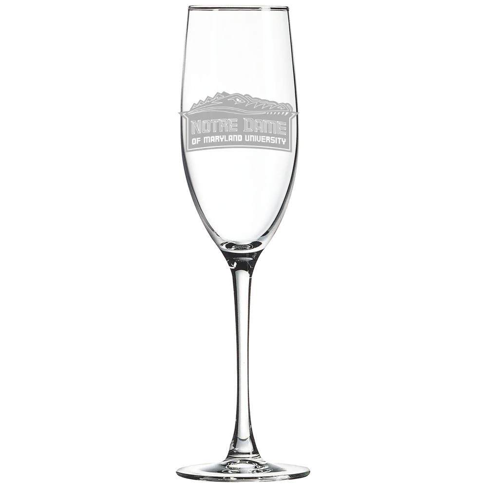 Notre Dame of Maryland University Polar Camel 8 oz. Champagne Flute