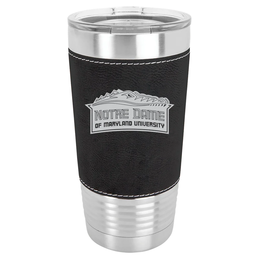 Notre Dame of Maryland University Polar Camel 20 oz. Leatherette Grip Tumbler with Standard Lid