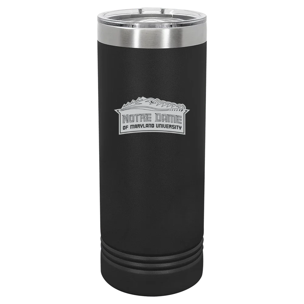 Notre Dame of Maryland University Polar Camel 22 oz. Skinny Tumbler with Slider Lid