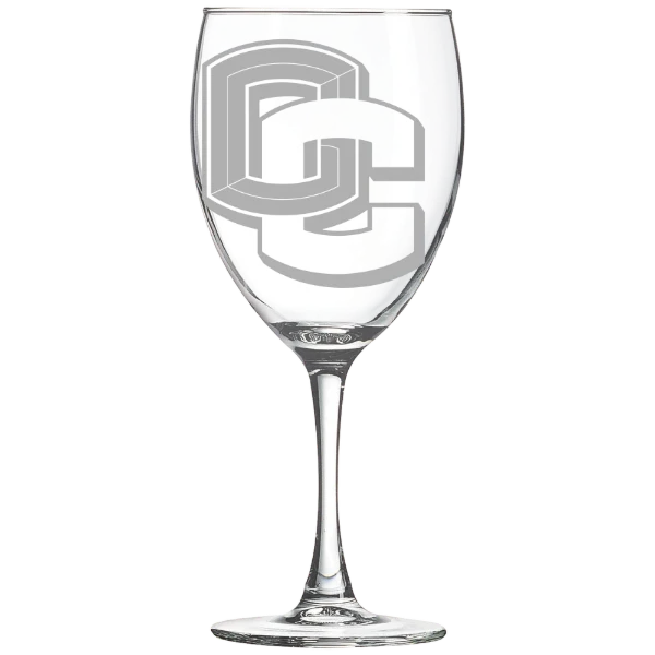 Oberlin College Polar Camel 10 1/2 oz. Wine Glass