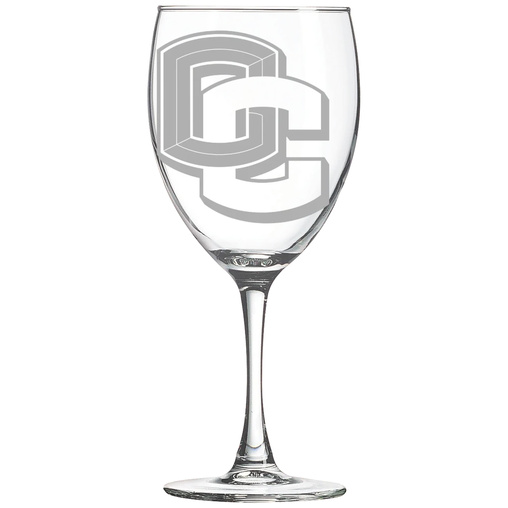 Oberlin College Polar Camel 10 1/2 oz. Wine Glass