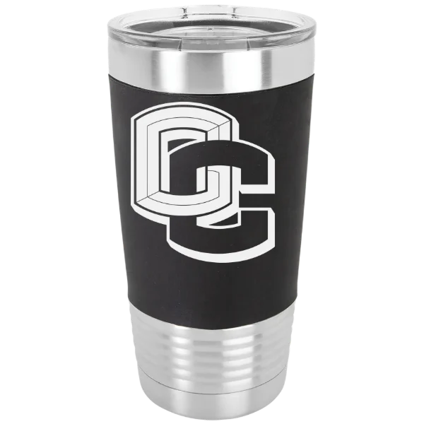 Oberlin College Polar Camel 20 oz. Silicone Grip Tumbler with Standard Lid