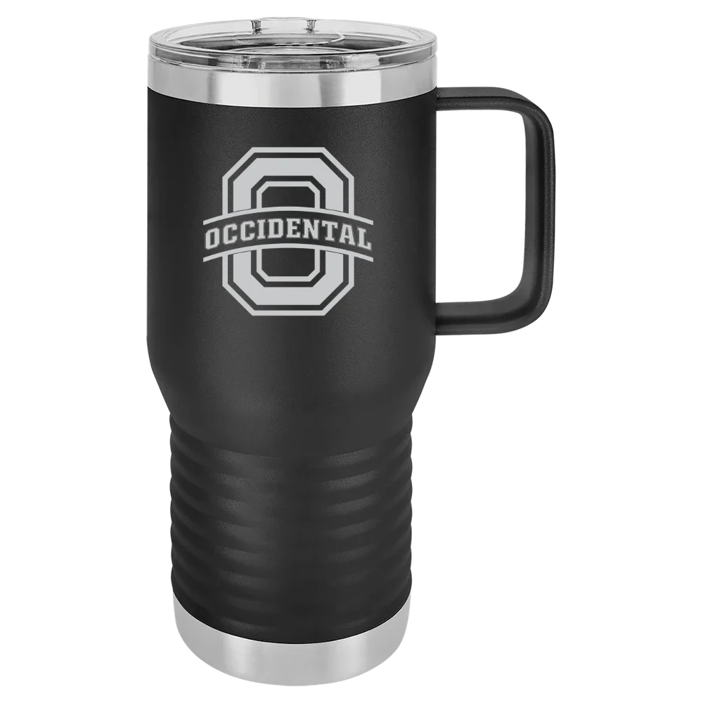 Occidental College Polar Camel 20 oz. Travel Mug with Slider Lid