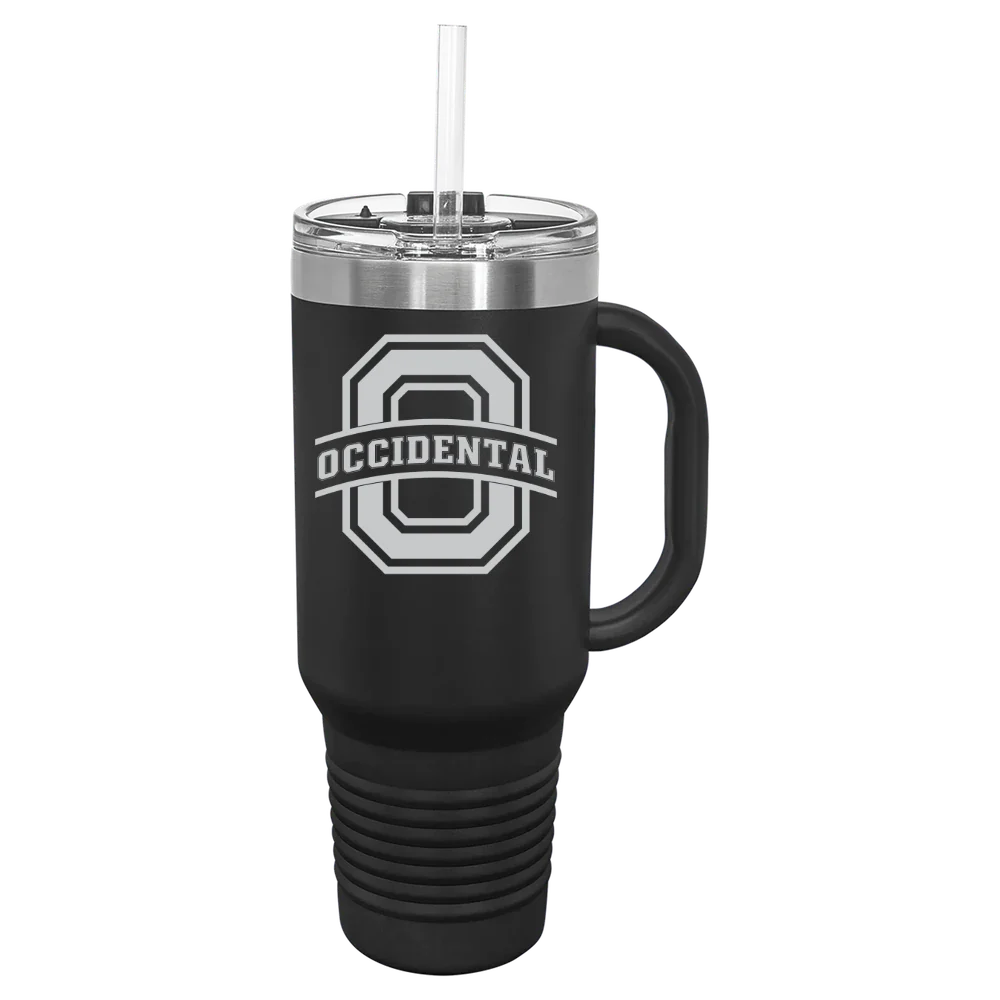 Occidental College Polar Camel 40 oz. Travel Mug with Snap Lid & Straw