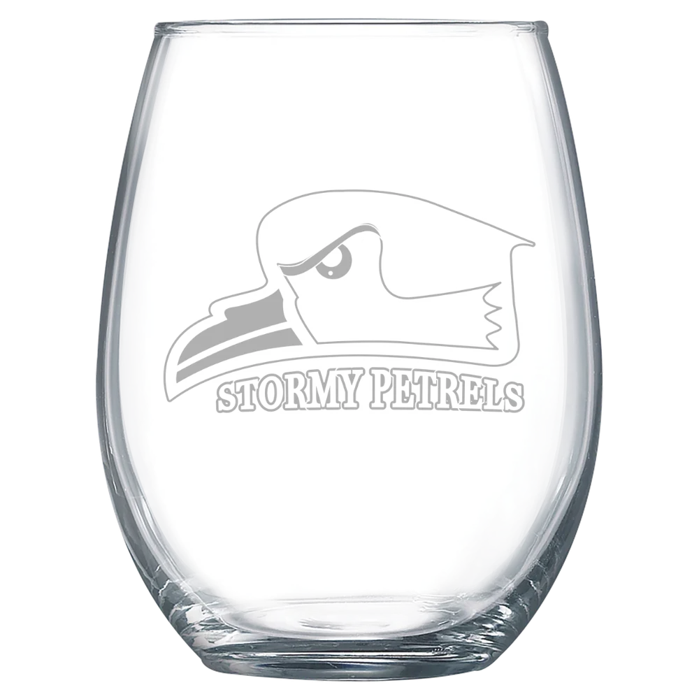 Oglethorpe University Polar Camel 15 oz. Stemless Wine Glass