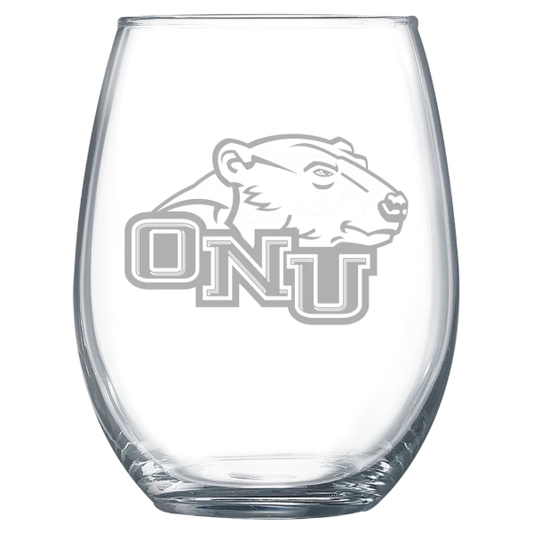Ohio Northern University Polar Camel 15 oz. Stemless Wine Glass