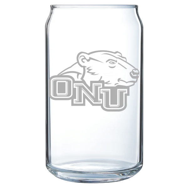 Ohio Northern University Polar Camel 16 oz. Can Glass