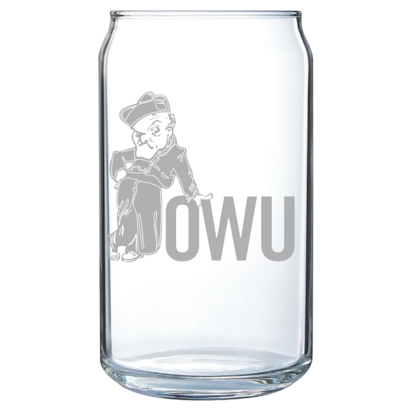 Ohio Wesleyan University Polar Camel 16 oz. Can Glass