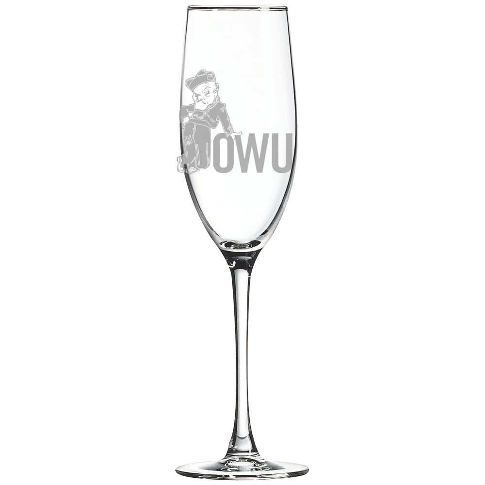 Ohio Wesleyan University Polar Camel 8 oz. Champagne Flute
