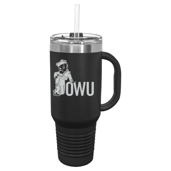 Ohio Wesleyan University Polar Camel 40 oz. Travel Mug with Snap Lid & Straw