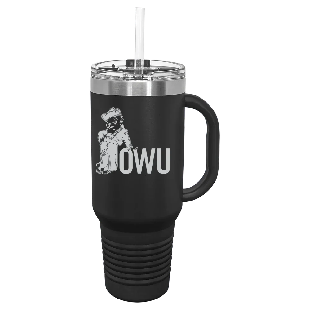 Ohio Wesleyan University Polar Camel 40 oz. Travel Mug with Snap Lid & Straw