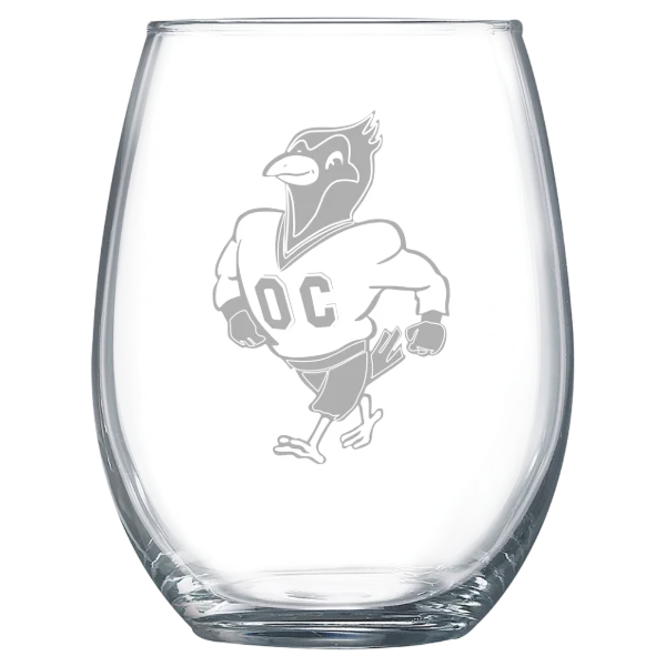 Otterbein University Polar Camel 15 oz. Stemless Wine Glass