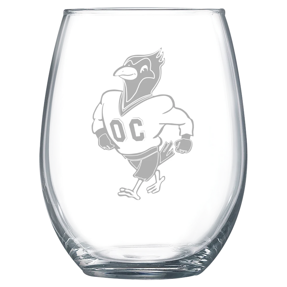 Otterbein University Polar Camel 15 oz. Stemless Wine Glass