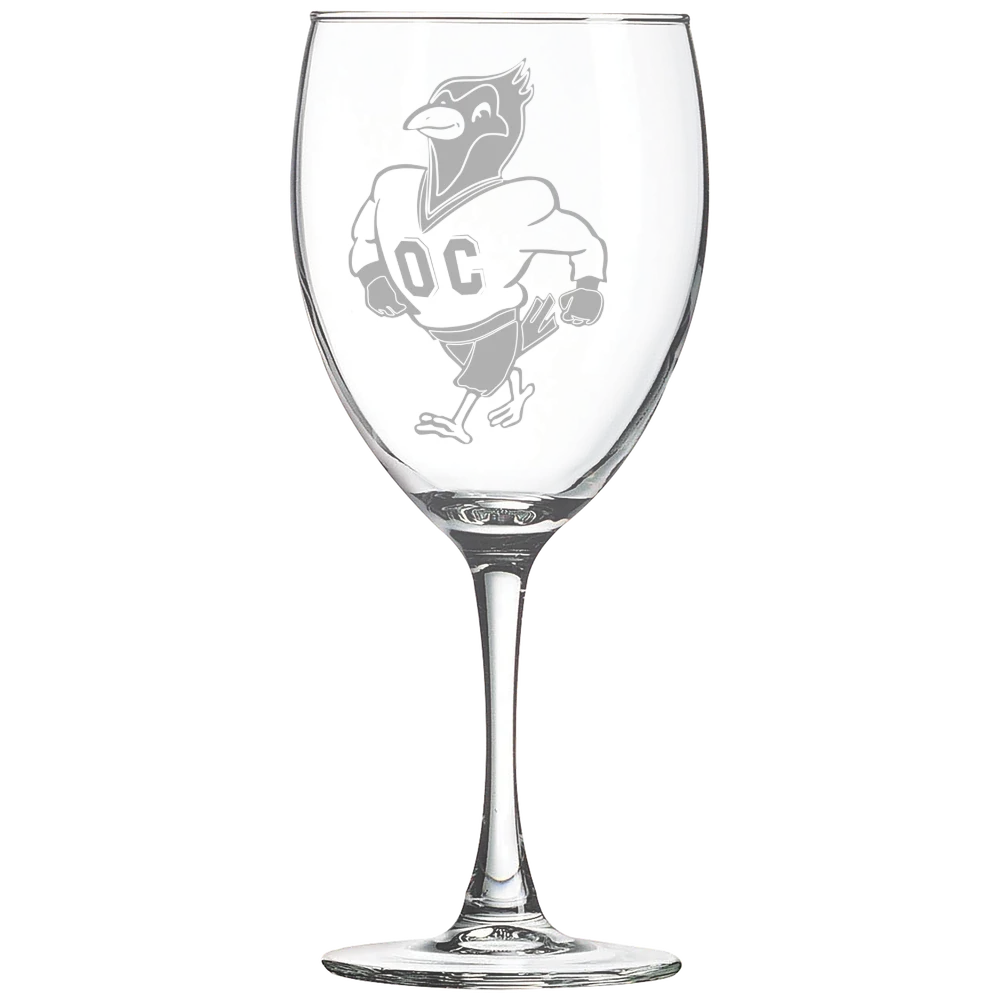 Otterbein University Polar Camel 10 1/2 oz. Wine Glass