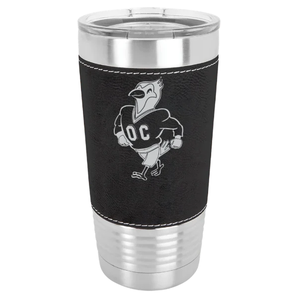 Otterbein University Polar Camel 20 oz. Leatherette Grip Tumbler with Standard Lid