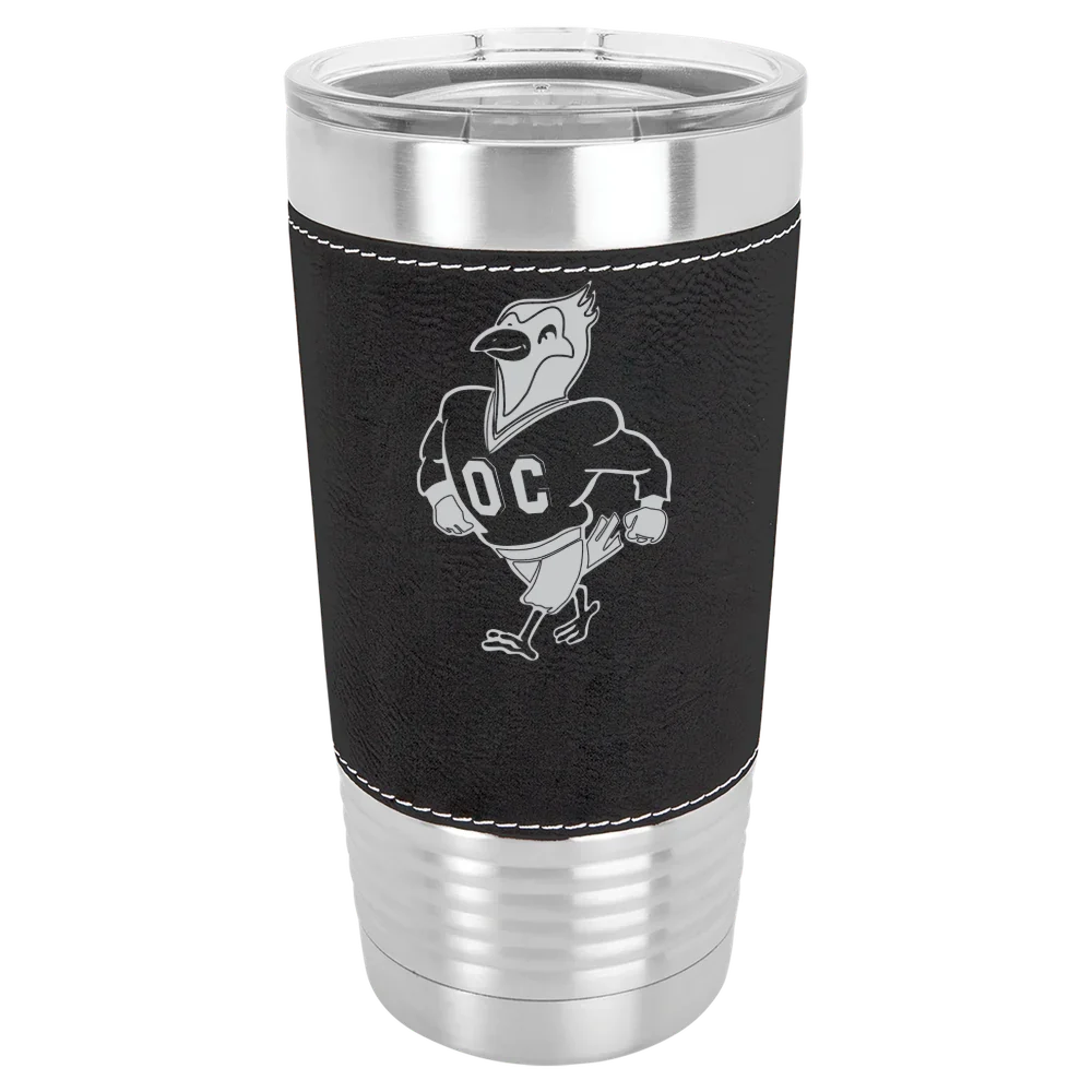 Otterbein University Polar Camel 20 oz. Leatherette Grip Tumbler with Standard Lid
