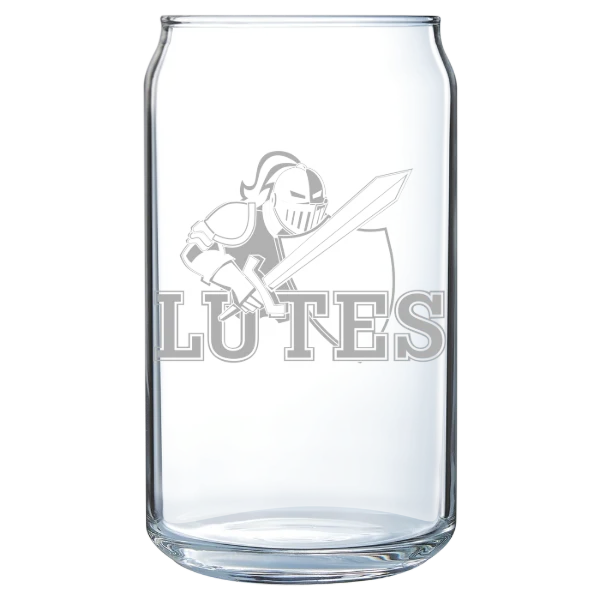 Pacific Lutheran University Polar Camel 16 oz. Can Glass