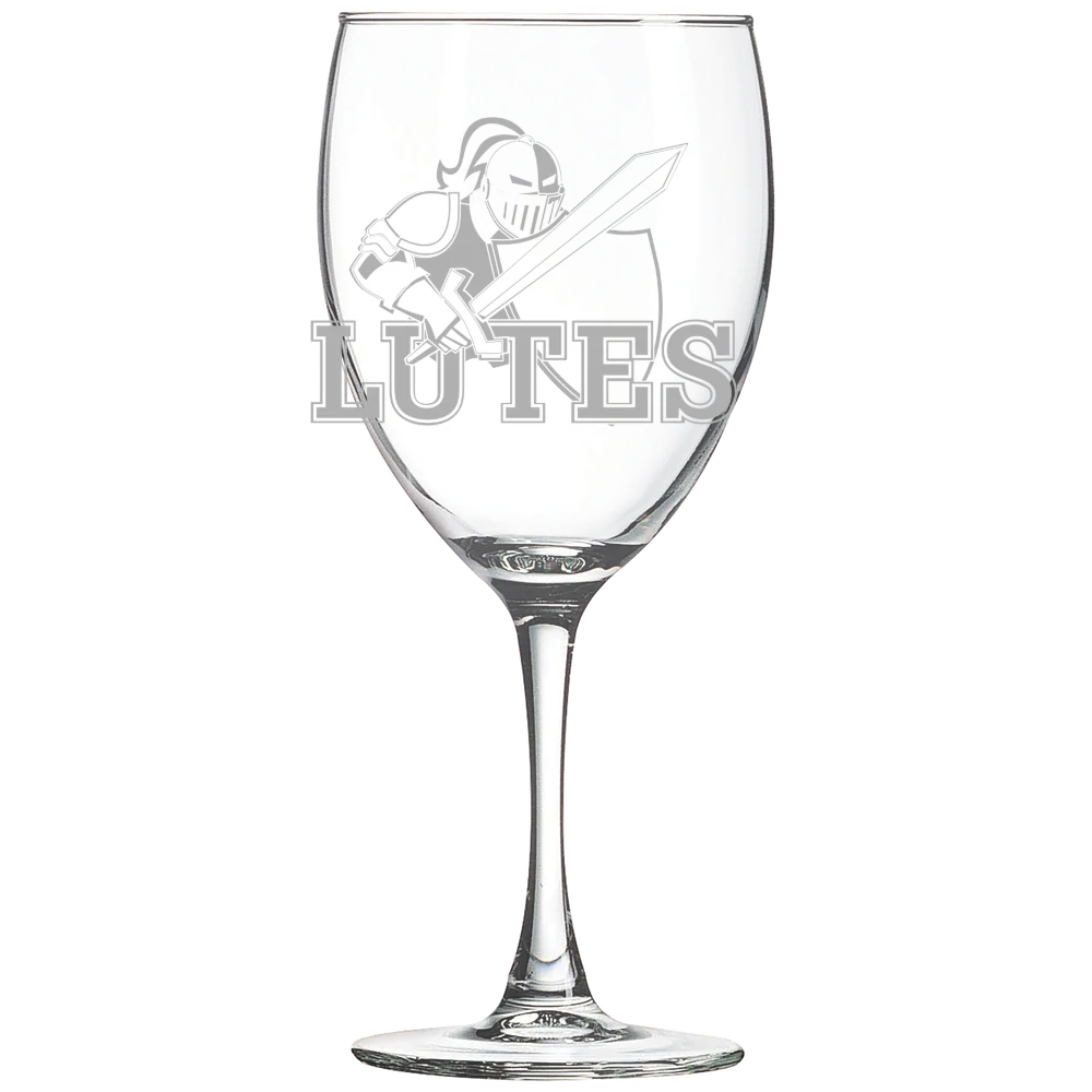 Pacific Lutheran University Polar Camel 10 1/2 oz. Wine Glass