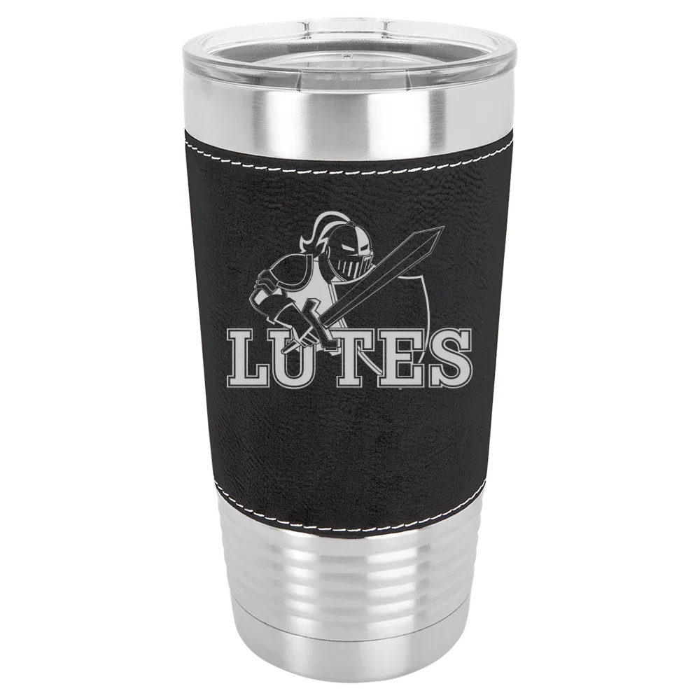 Pacific Lutheran University Polar Camel 20 oz. Leatherette Grip Tumbler with Standard Lid