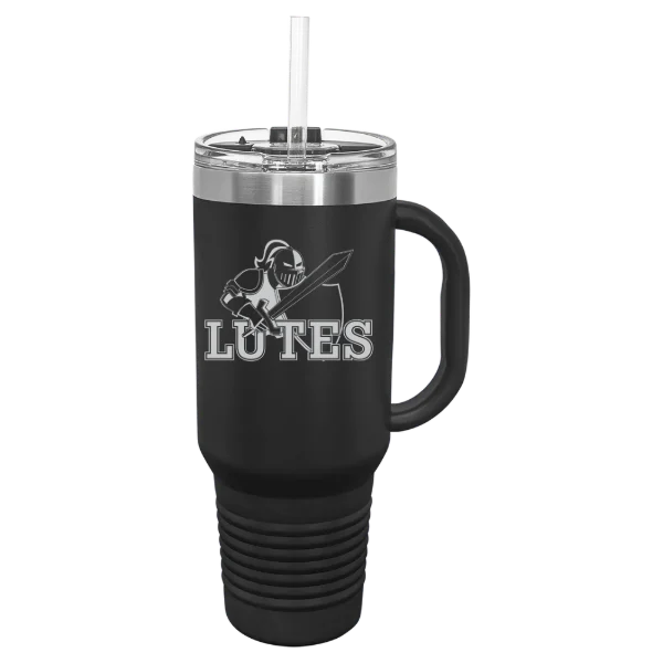Pacific Lutheran University Polar Camel 40 oz. Travel Mug with Snap Lid & Straw