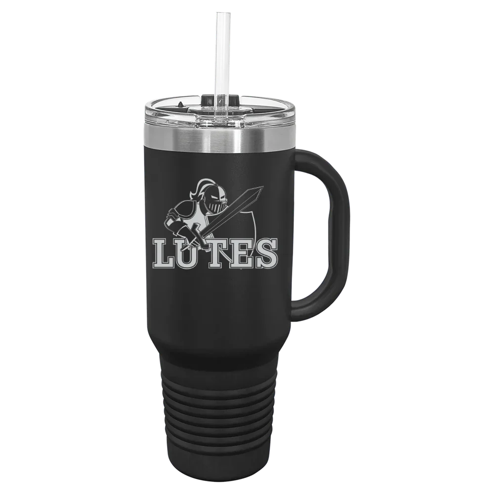 Pacific Lutheran University Polar Camel 40 oz. Travel Mug with Snap Lid & Straw