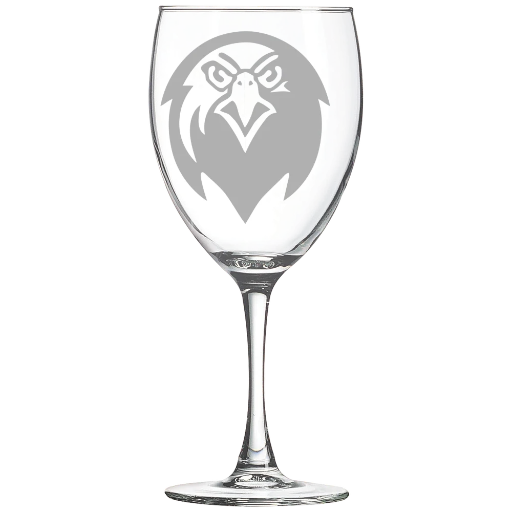 Pfeiffer University Polar Camel 10 1/2 oz. Wine Glass