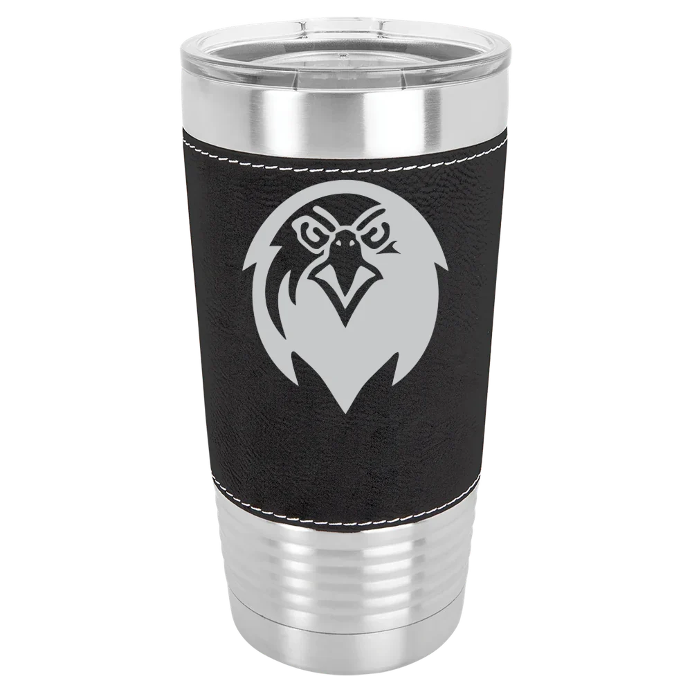 Pfeiffer University Polar Camel 20 oz. Leatherette Grip Tumbler with Standard Lid
