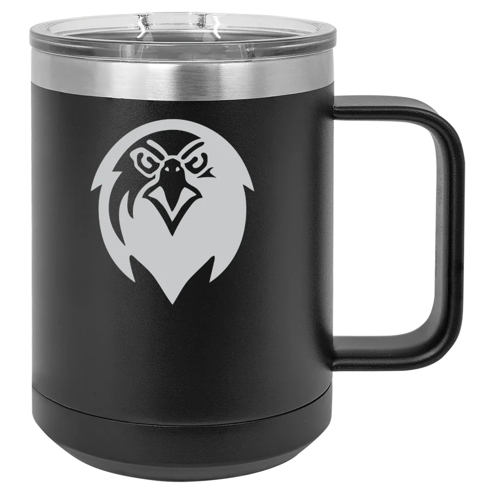 Pfeiffer University Polar Camel 15 oz. Mug with Slider Lid