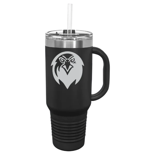 Pfeiffer University Polar Camel 40 oz. Travel Mug with Snap Lid & Straw
