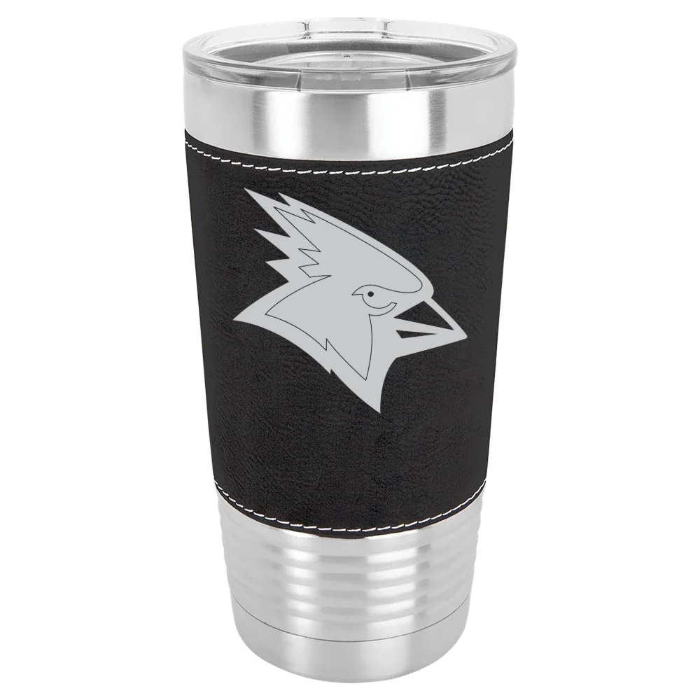 Plattsburgh State University of New York Polar Camel 20 oz. Leatherette Grip Tumbler with Standard Lid