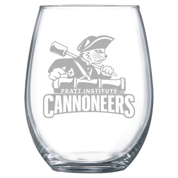 Pratt Institute Polar Camel 15 oz. Stemless Wine Glass