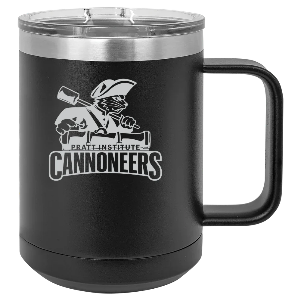 Pratt Institute Polar Camel 15 oz. Mug with Slider Lid