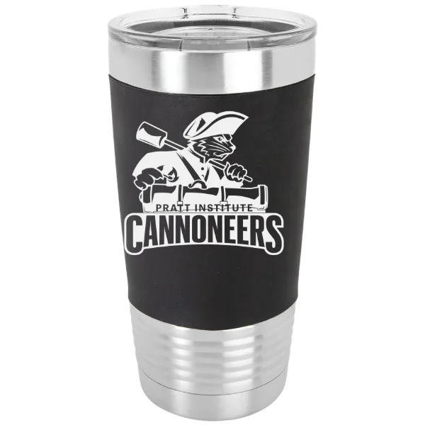 Pratt Institute Polar Camel 20 oz. Silicone Grip Tumbler with Standard Lid