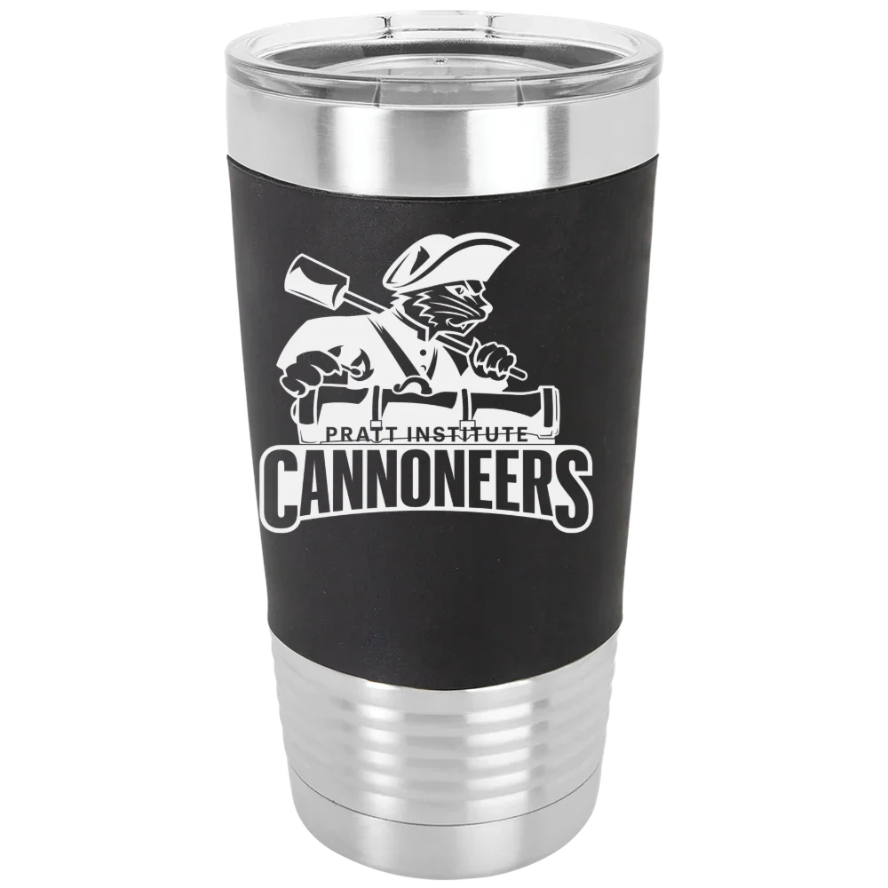 Pratt Institute Polar Camel 20 oz. Silicone Grip Tumbler with Standard Lid