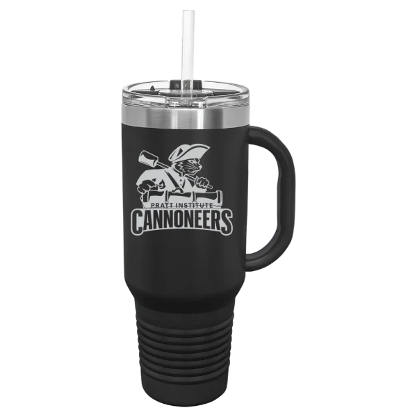 Pratt Institute Polar Camel 40 oz. Travel Mug with Snap Lid & Straw