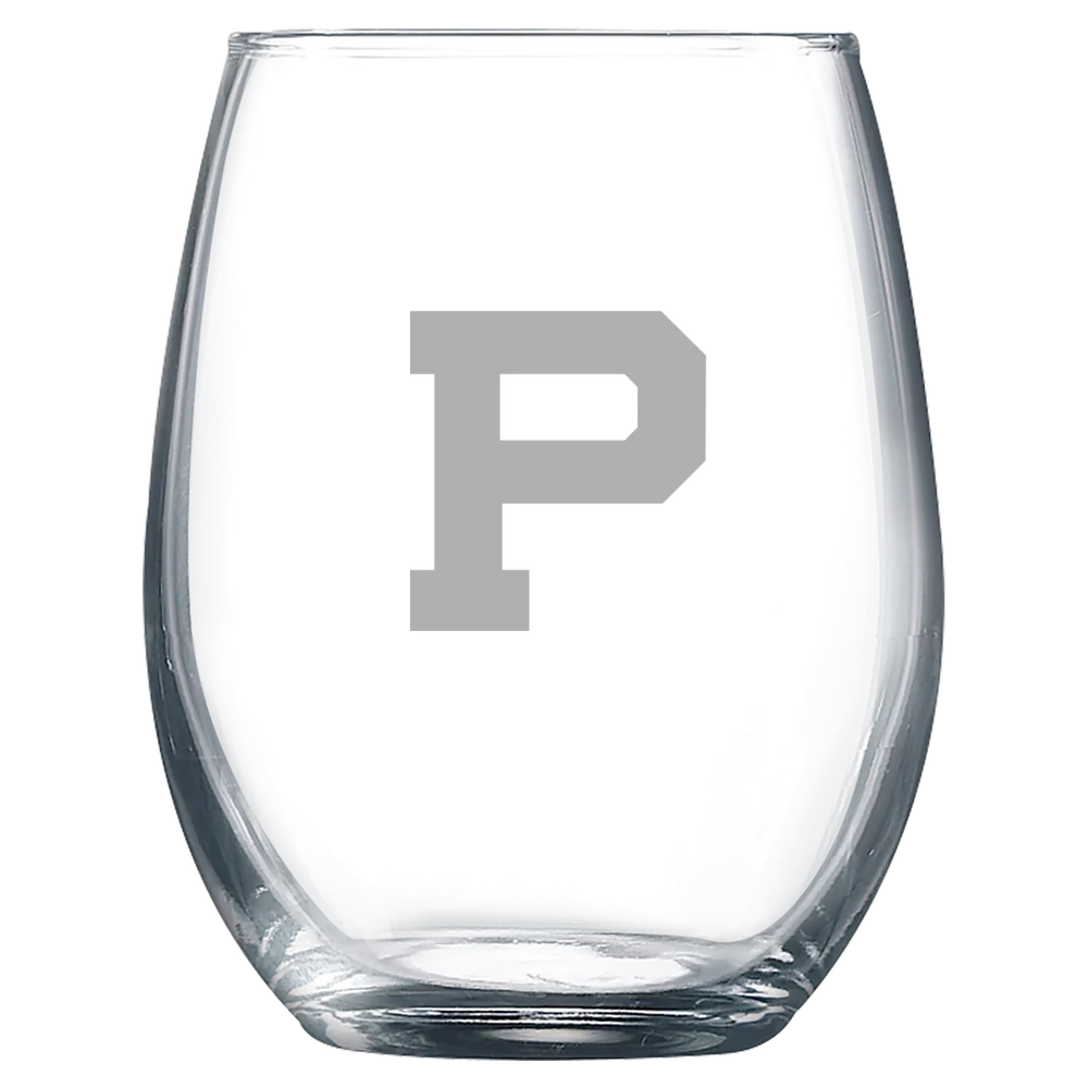 Principia College Polar Camel 9 oz. Stemless Wine Glass