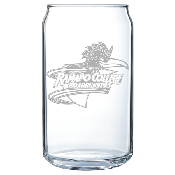 Ramapo College Polar Camel 16 oz. Can Glass