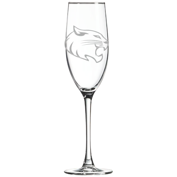 Randolph College Polar Camel 8 oz. Champagne Flute