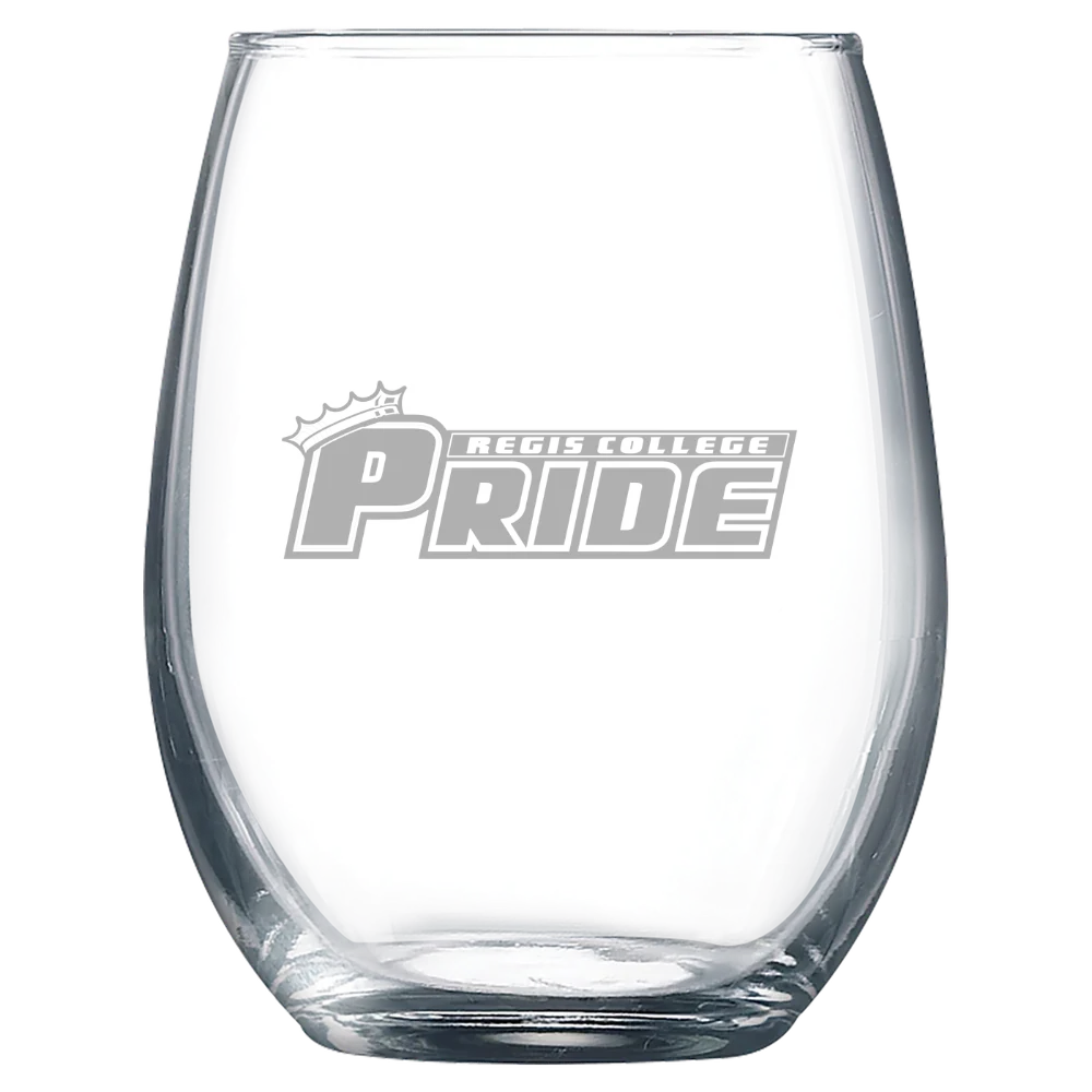 Regis College (Massachusetts) Polar Camel 9 oz. Stemless Wine Glass