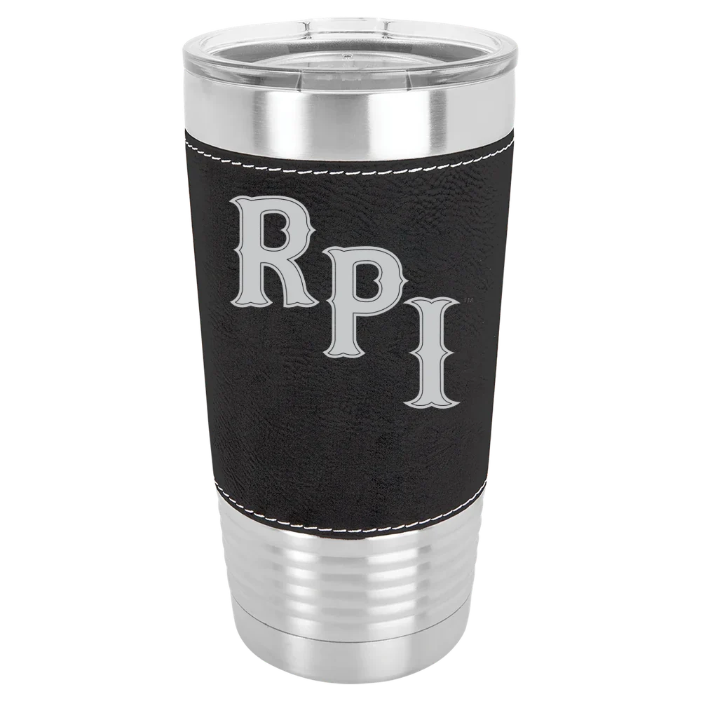 Rensselaer Polytechnic Institute Polar Camel 20 oz. Leatherette Grip Tumbler with Standard Lid