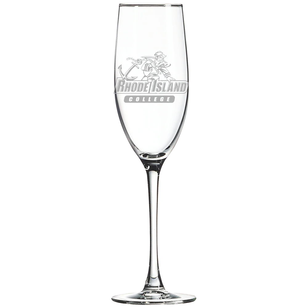 Rhode Island College Polar Camel 8 oz. Champagne Flute