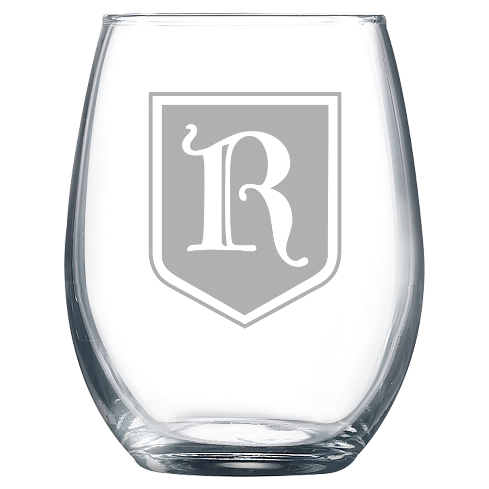 Rhodes College Polar Camel 9 oz. Stemless Wine Glass