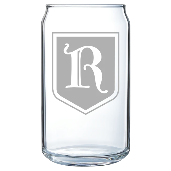 Rhodes College Polar Camel 16 oz. Can Glass