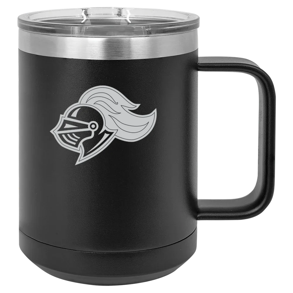 Rivier University Polar Camel 15 oz. Mug with Slider Lid
